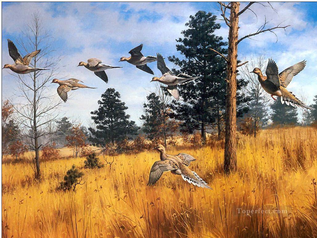 migratory bird in autumn Oil Paintings